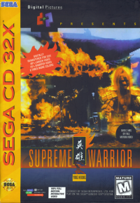 Supreme Warrior Sega CD US box art